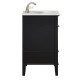 Elegant Lighting VF30221BK Luxe 21 in.Single Bathroom Vanity set in Black