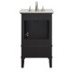 Elegant Lighting VF30221BK Luxe 21 in.Single Bathroom Vanity set in Black