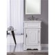 Elegant Lighting VF30421AW Retro 21 in. Single Bathroom Vanity set in Antique White