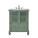 Elegant Lighting VF30530VM Rhodes 30 in.Single Bathroom Vanity set in Vintage Mint