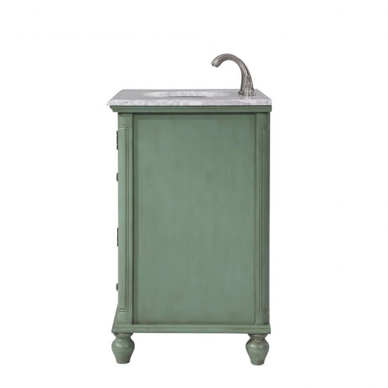 Elegant Lighting VF30530VM Rhodes 30 in.Single Bathroom Vanity set in Vintage Mint