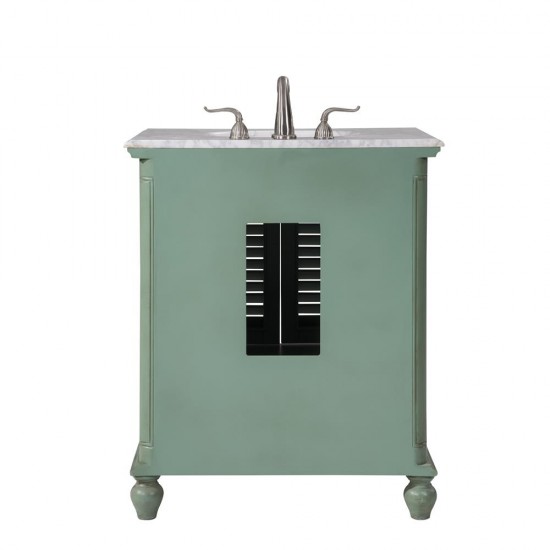 Elegant Lighting VF30530VM Rhodes 30 in.Single Bathroom Vanity set in Vintage Mint