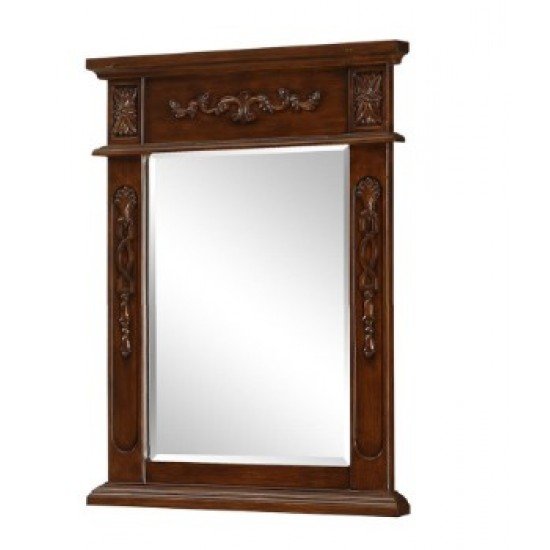 Elegant Lighting VM-1009 Vanity 28 X 22 inch Brown Wall Mirror