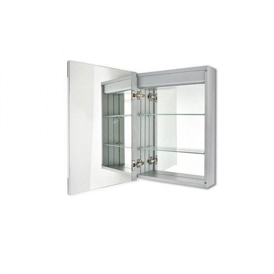Elegant Lighting MRE8013 Elixir Mirror Cabinet W19.5"H27.5" 5000K