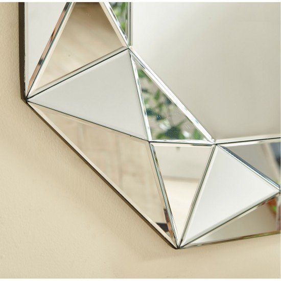 Elegant Lighting MR9141 Sparkle 29 X 29 inch Clear Wall Mirror Home Decor
