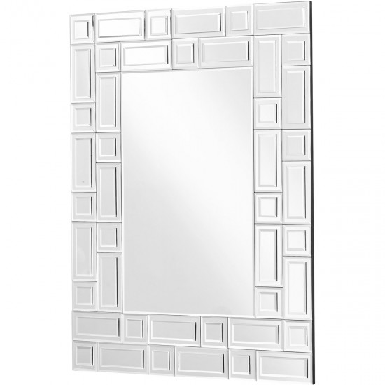 Elegant Lighting MR9151 Sparkle 37 X 28 inch Clear Wall Mirror Home Decor