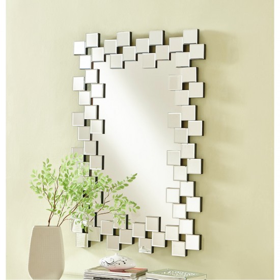 Elegant Lighting MR9157 Sparkle 47 X 32 inch Clear Wall Mirror Home Decor