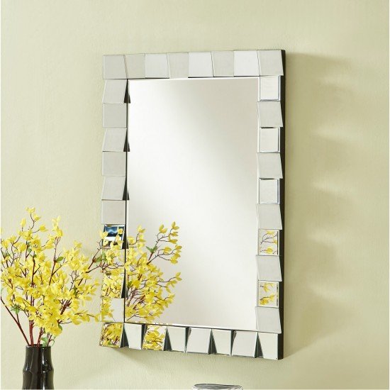 Elegant Lighting MR9158 Sparkle 36 X 24 inch Clear Wall Mirror Home Decor