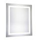 Elegant Lighting MRE-6001 Nova 30 X 20 inch Glossy White Lighted Wall Mirror in 5000K, Dimmable, 5000K, Rectangle, Fog Free