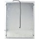 Elegant Lighting MRE8513K Hollywood 30 X 24 inch Silver Anodized Lighted Wall Mirror