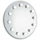 Elegant Lighting MRE8545K Hollywood 28 X 28 inch Silver Lighted Wall Mirror