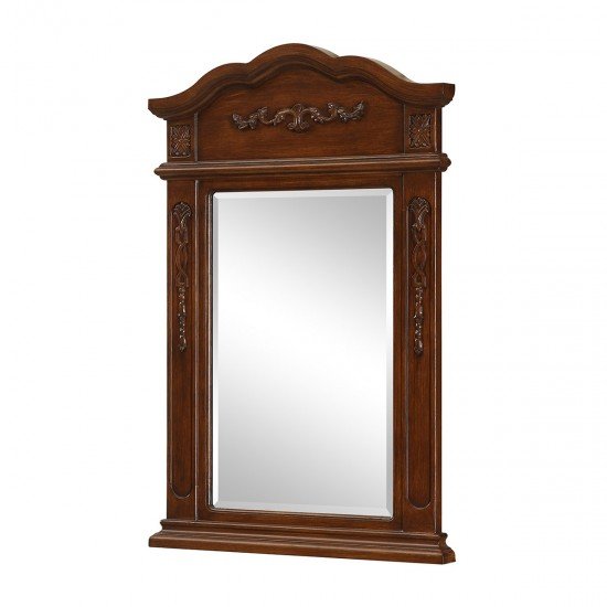 Elegant Lighting VM-1005 Vanity 36 X 24 inch Brown Wall Mirror