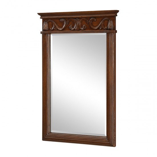 Elegant Lighting VM-1007 Vanity 36 X 25 inch Brown Wall Mirror