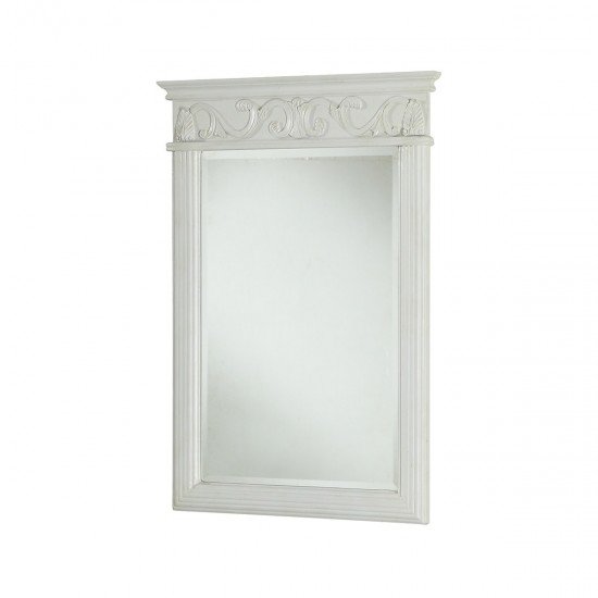 Elegant Lighting VM-1008 Vanity 36 X 25 inch Antique White Wall Mirror