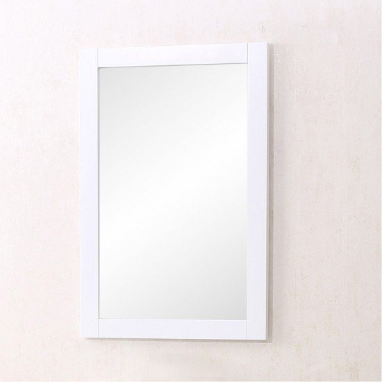 Elegant Lighting VM-2001 Danville 32 X 22 inch White Wall Mirror, Rectangle