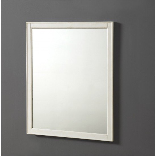 Elegant Lighting VM13032AW Lexington 36 X 32 inch Antique White Wall Mirror Home Decor