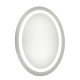 Elegant Lighting MRE-6008 Nova 28 X 21 inch Glossy White Lighted Wall Mirror in 5000K, Dimmable, 5000K, Oval, Fog Free