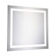 Elegant Lighting MRE-6010 Nova 28 X 28 inch Glossy White Lighted Wall Mirror in 5000K, Dimmable, 5000K, Square, Fog Free