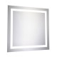 Elegant Lighting MRE-6010 Nova 28 X 28 inch Glossy White Lighted Wall Mirror in 5000K, Dimmable, 5000K, Square, Fog Free