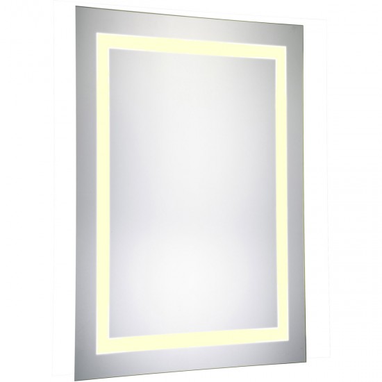 Elegant Lighting MRE-6012 Nova 40 X 20 inch Lighted Wall Mirror in 3000K, Dimmable, 3000K, Rectangle, Fog Free