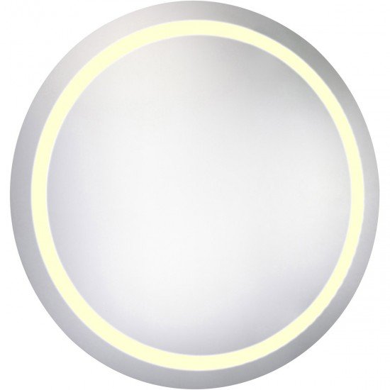 Elegant Lighting MRE-6016 Nova 36 X 36 inch Lighted Wall Mirror in 3000K, Dimmable, 3000K, Round, Fog Free