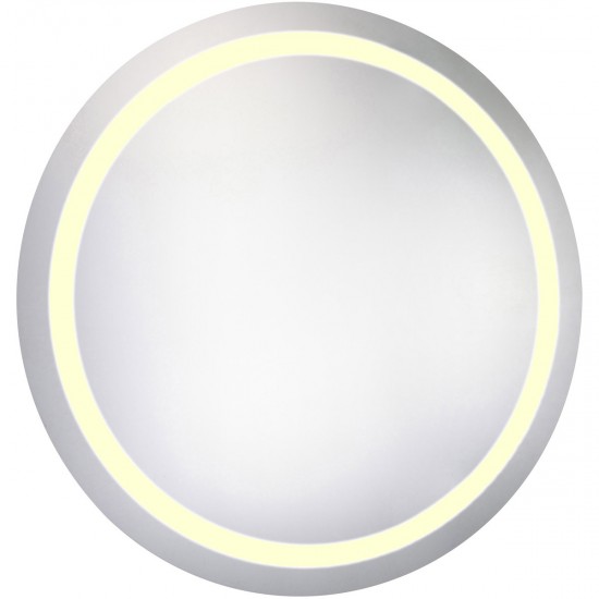 Elegant Lighting MRE-6017 Nova 42 X 42 inch Lighted Wall Mirror in 3000K, Dimmable, 3000K, Round, Fog Free
