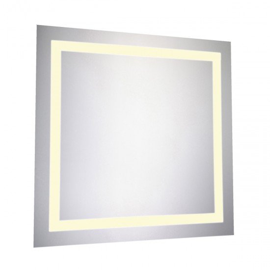 Elegant Lighting MRE-6020 Nova 28 X 28 inch Lighted Wall Mirror in 3000K, Dimmable, 3000K, Square, Fog Free