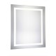 Elegant Lighting MRE-6031 Nova 40 X 32 inch Glossy White Lighted Wall Mirror in 5000K, Rectangle