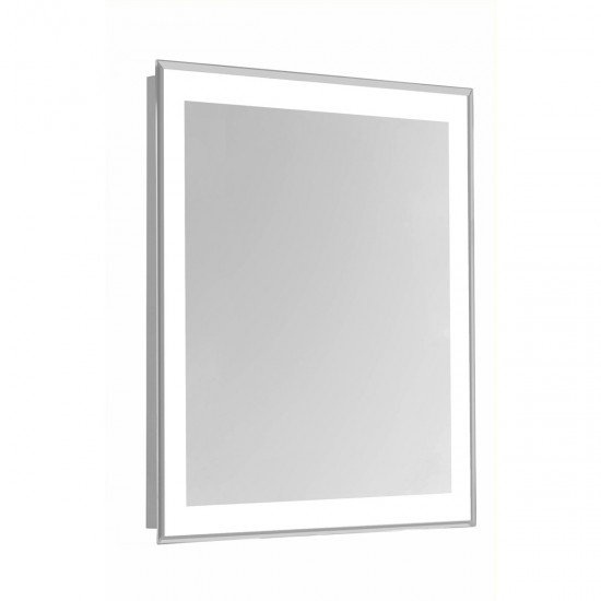 Elegant Lighting MRE-6104 Nova 40 X 24 inch Glossy White Lighted Wall Mirror, Rectangle