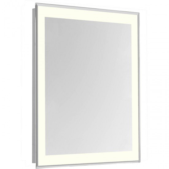 Elegant Lighting MRE-6114 Nova 40 X 24 inch Glossy White Lighted Wall Mirror, Rectangle