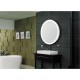 Elegant Lighting MRE-6115 Nova 30 X 30 inch Glossy White Lighted Wall Mirror, Round