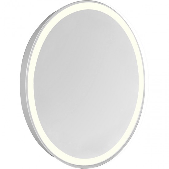 Elegant Lighting MRE-6116 Nova 28 X 21 inch Glossy White Lighted Wall Mirror in 3000K, Oval