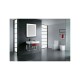 Elegant Lighting MRE-6120 Nova 40 X 32 inch Glossy White Lighted Wall Mirror in 3000K, Rectangle