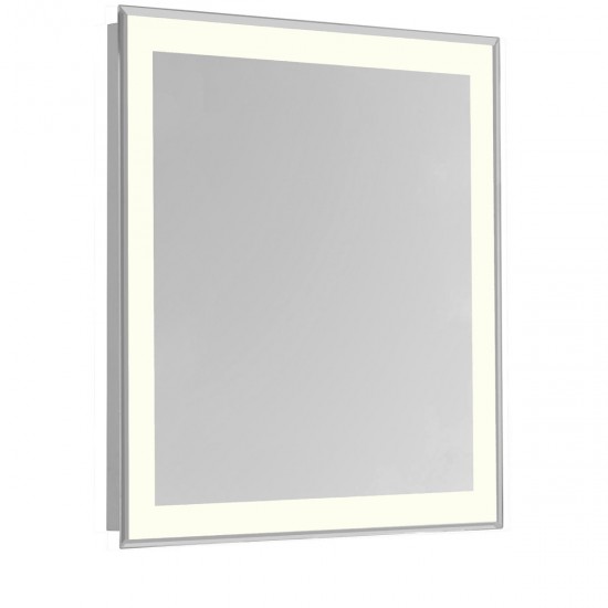 Elegant Lighting MRE-6120 Nova 40 X 32 inch Glossy White Lighted Wall Mirror in 3000K, Rectangle