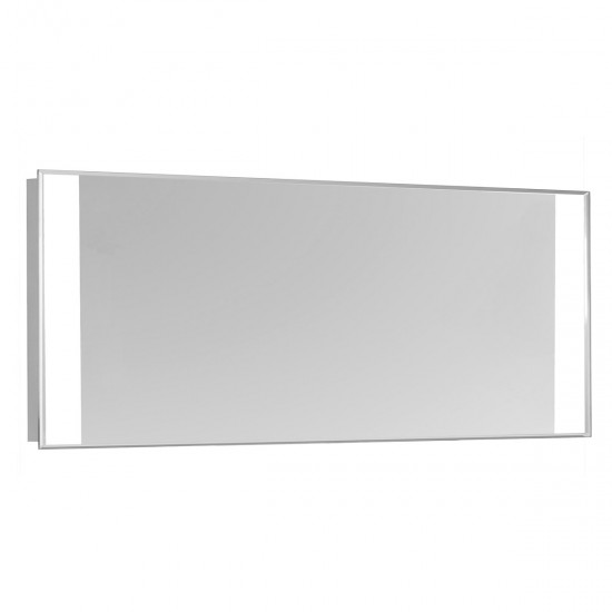 Elegant Lighting MRE-6202 Nova 40 X 20 inch Glossy White Lighted Wall Mirror in 5000K, Rectangle