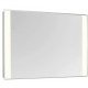 Elegant Lighting MRE-6215 Nova 40 X 32 inch Glossy White Lighted Wall Mirror in 3000K, Rectangle