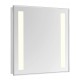 Elegant Lighting MRE-6305 Nova 40 X 32 inch Glossy White Lighted Wall Mirror in 5000K, Rectangle