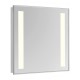 Elegant Lighting MRE-6313 Nova 30 X 24 inch Glossy White Lighted Wall Mirror in 3000K, Rectangle