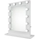 Elegant Lighting MRE8505K Hollywood 33 X 28 inch Gloss White Lighted Wall Mirror