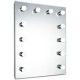 Elegant Lighting MRE8515K Hollywood 30 X 24 inch Silver Anodized Lighted Wall Mirror