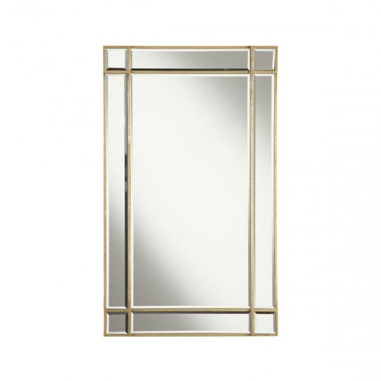 Elegant Lighting MR1-1001GC Florentine 36 X 22 inch Gold and Clear Mirror Wall Mirror