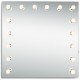 Elegant Lighting MRE8523K Hollywood 36 X 36 inch Silver Anodized Lighted Wall Mirror