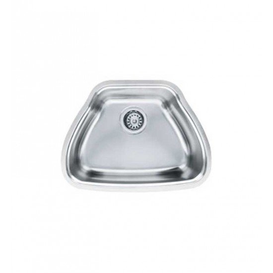 Franke CQX11019 Centennial Single Basin Undermount Stainless Steel Kitchen Sink with FREE Bottom Grid and Shelf Grid