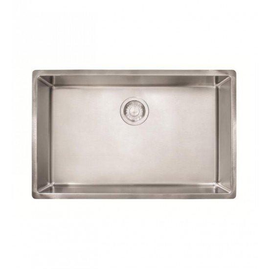 Franke CUX11027 Cube 28 1/2" Single Basin Undermount Stainless Steel Kitchen Sink