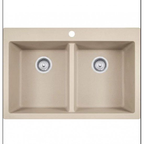 Franke DIG62D91 Primo 33" Double Basin Undermount/Drop In Granite Kitchen Sink from Home Collection