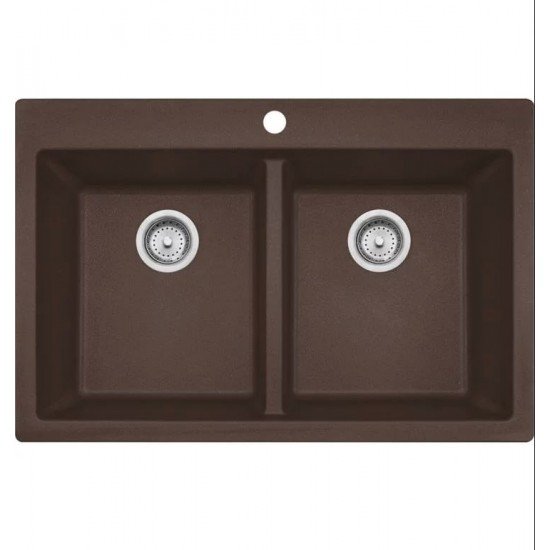 Franke DIG62D91 Primo 33" Double Basin Undermount/Drop In Granite Kitchen Sink from Home Collection