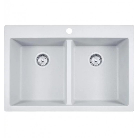 Franke DIG62D91 Primo 33" Double Basin Undermount/Drop In Granite Kitchen Sink from Home Collection