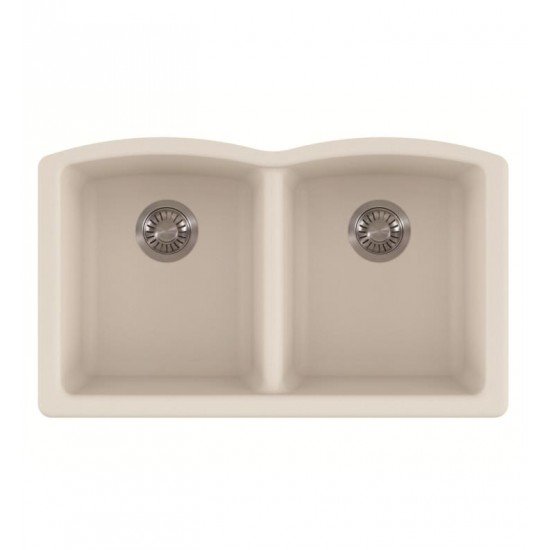 Franke ELG120 Ellipse 33" Granite Double Basin Undermount Kitchen Sink