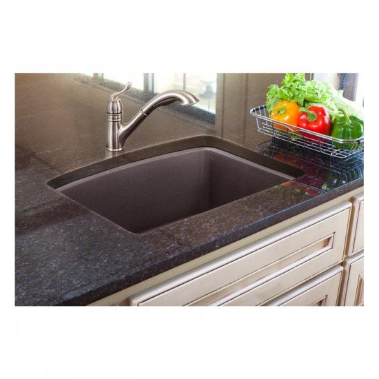 Franke ELG61091 Ellipse 25" Single Bowl Drop-In/Undermount Granite Kitchen Sink from Home Collection