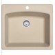 Franke ES25229-1 Ellipse 25" Single Basin Undermount/Drop In Granite Kitchen Sink from Home Collection